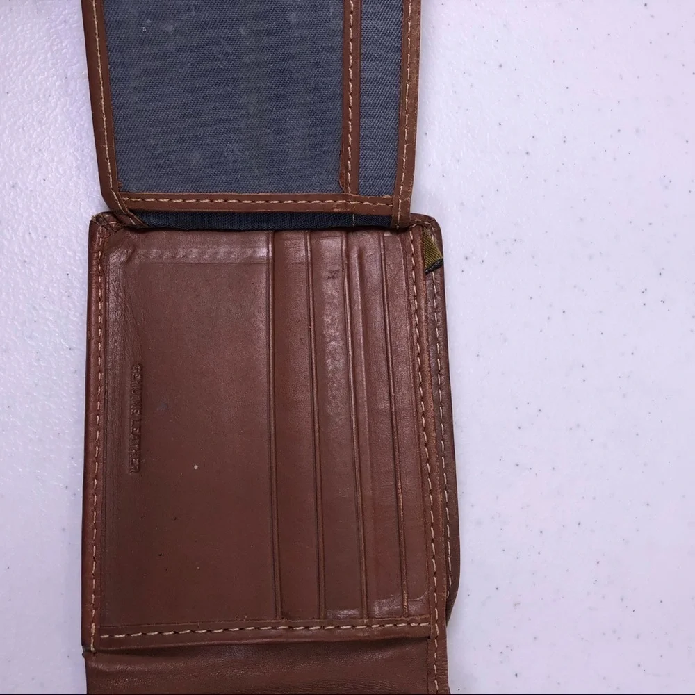TIMBERLAND Brown Leather Bifold Wallet